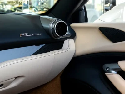 2021 Ferrari F8 Spider 3.9-liter twin-turbocharged V8 Petrol Engine White Beige Sports Car