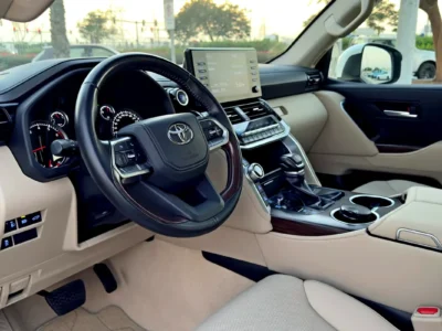 2024 Toyota Land Cruiser GXR 4.0 Litres V6 Petrol Engine White Beige SUV GCC Specs
