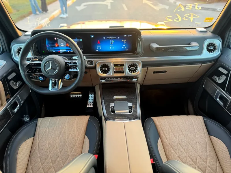 2025 Mercedes-Benz G-Class G 63 AMG 4.0L V8 Biturbo Engine Blue Beige SUV