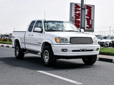 2002 Toyota Tundra Base 3.4-liter V6 Petrol Engine White Beige Regular Cab Pickup