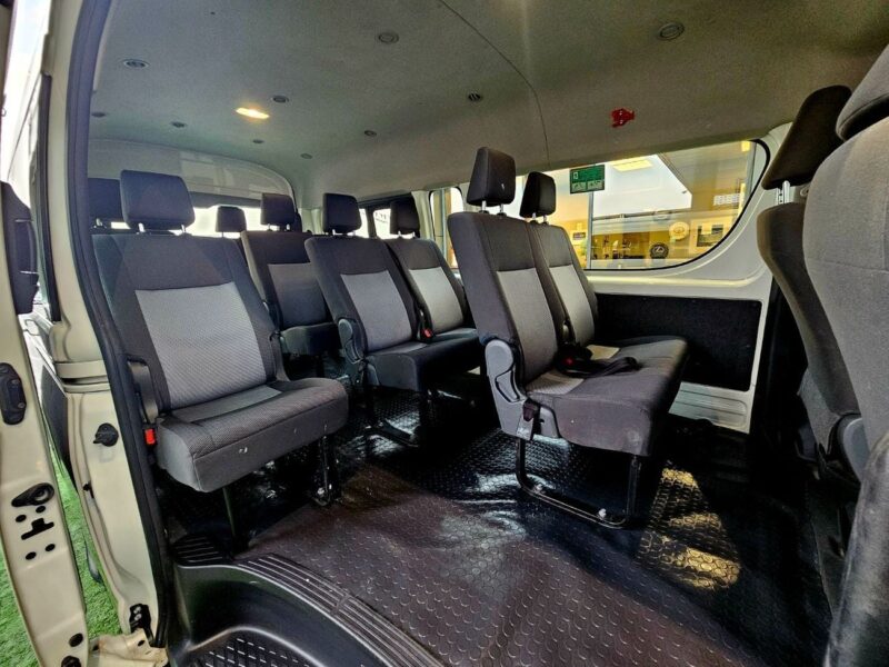 2019 Toyota Hiace GL 3.5 Litres V6 Petrol Engine White Grey Passenger Van GCC Specs