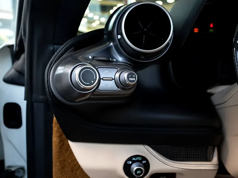 2021 Ferrari F8 Spider 3.9-liter twin-turbocharged V8 Petrol Engine White Beige Sports Car