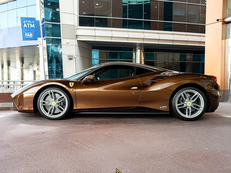 2018 Ferrari 488 GTB 3.9-liter Twin-Turbocharged V8 TAILOR MADE 1 OF 1 Bronze Beige Coupe