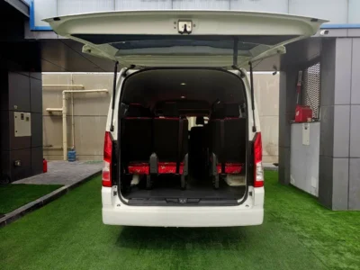 2022 Toyota Hiace GL 3.5 Litres V6 Petrol Engine White Red Passenger Van GCC Specs