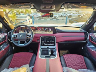 2026 Nissan Patrol SE Platinum 3.8 Liters V6 Petrol Engine Black Red Luxury SUV GCC