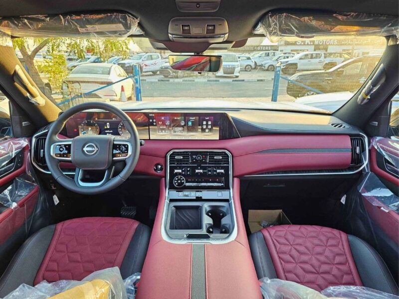 2026 Nissan Patrol SE Platinum 3.8 Liters V6 Petrol Engine Black Red Luxury SUV GCC