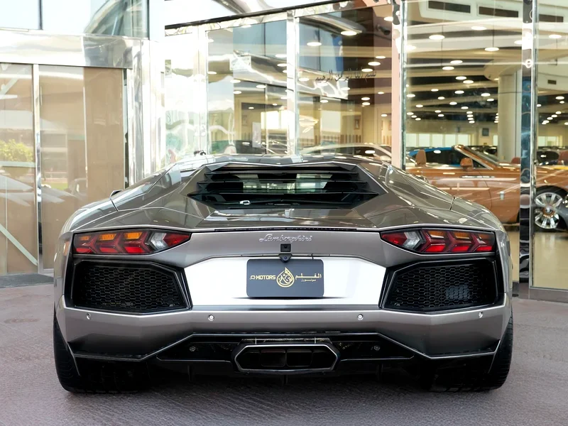 2014 Lamborghini Aventador Standard 6.5L V12 Engine 50th Anniversary Edition Silver Black Sports Car