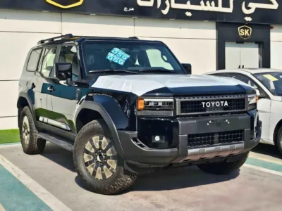 2025 Toyota Prado Adventure 2.4-liter Turbocharged 4 Cylinder Engine Black Brown SUV GCC