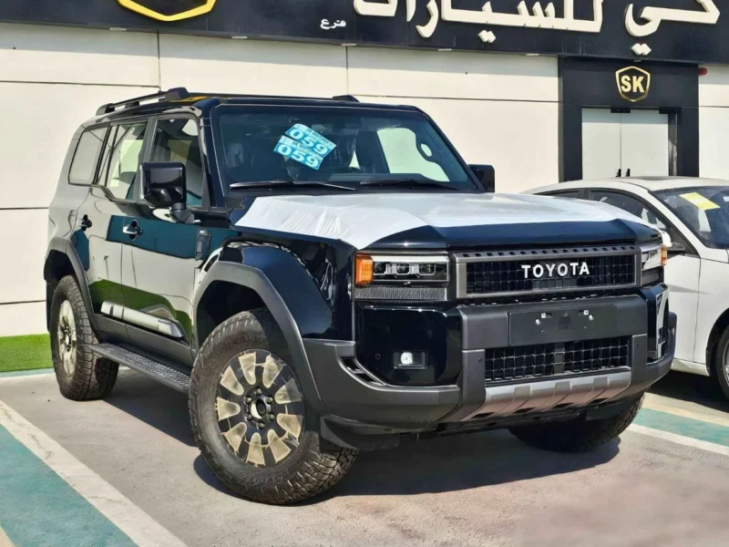 2025 Toyota Prado Adventure 2.4-liter Turbocharged 4 Cylinder Engine Black Brown SUV GCC