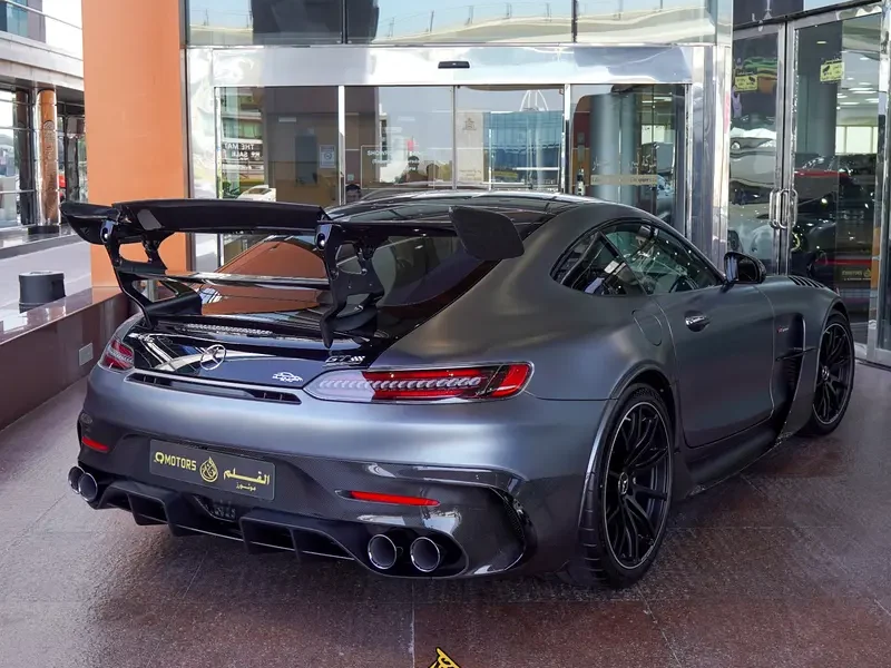 2021 Mercedes-Benz AMG GT Black Series 4.0-liter V8 Biturbo Engine Matte Grey Black Sports Car