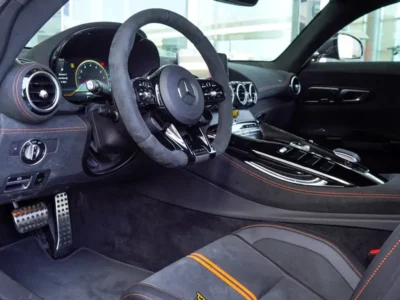 2021 Mercedes-Benz AMG GT Black Series 4.0-liter V8 Biturbo Engine Matte Grey Black Sports Car