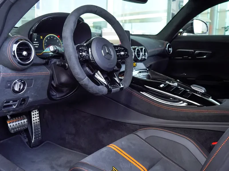 2021 Mercedes-Benz AMG GT Black Series 4.0-liter V8 Biturbo Engine Matte Grey Black Sports Car
