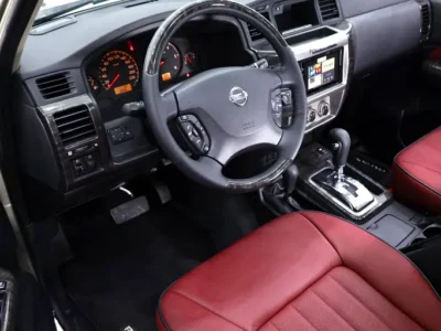 2024 Nissan Patrol Safari Super Safari Al Ostoura 6 Cylinders Engine Gold Maroon SUV