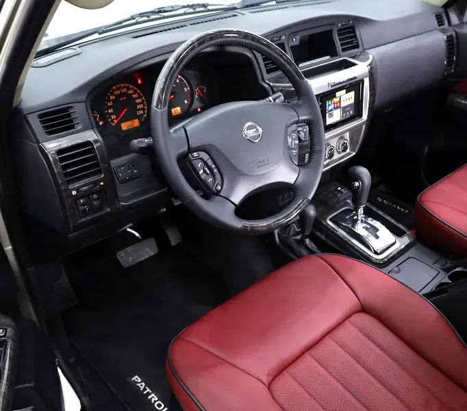 2024 Nissan Patrol Safari Super Safari Al Ostoura 6 Cylinders Engine Gold Maroon SUV