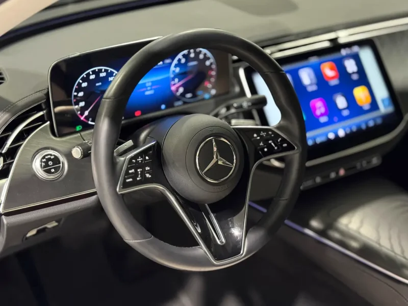 2024 Mercedes-Benz E200 2.0-liter Turbocharged 4 Cylinder Engine Blue Beige Sedan