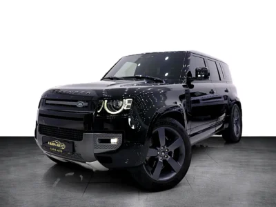2024 Land Rover Defender 110 P525 5.0-liter Supercharged V8 Engine Black Tan SUV