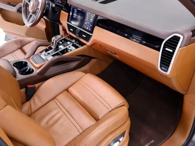 2019 Porsche Cayenne 3.0 Liters V6 Petrol Engine Grey Tan SUV GCC Specs Fully Loaded