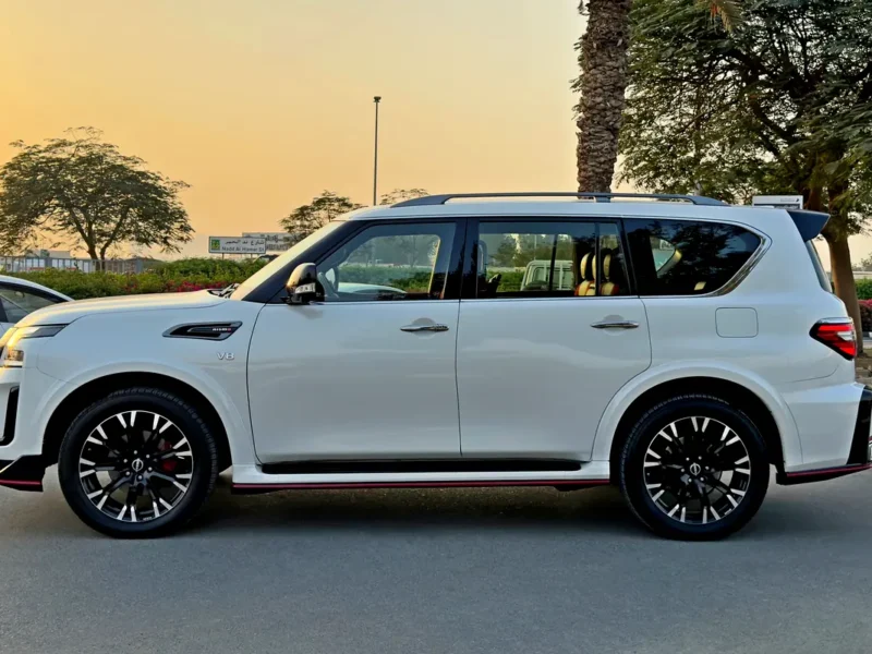2023 Nissan Patrol Nismo 5.6-liter V8 Petrol Engine White Red SUV GCC Specs