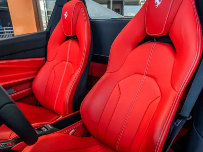 2023 Ferrari F8 Spider 3.9 Liters 8 Cylinders Petrol Engine White Red Sports Car