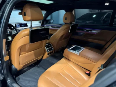 2022 BMW 7-Series 730Li 2.0 Litres 4-cylinder Turbo Petrol Engine Black Tan Sedan
