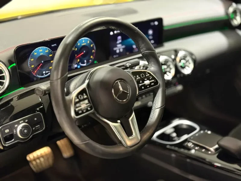 2023 Mercedes-Benz CLA-Class CLA250 4MATIC 2.0L inline-4 engine Yellow Black Sedan