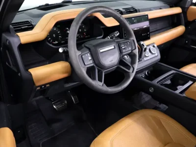 2024 Land Rover Defender 110 P525 5.0-liter Supercharged V8 Engine Black Tan SUV