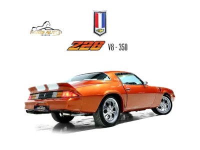 1981 Chevrolet Camaro Z28 5.0L V8 Petrol Engine Orange Black Coupe BODY BY FISHER