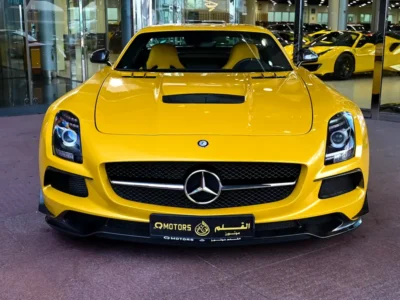 2014 Mercedes-Benz SLS AMG Coupe 6.3 Litres V8 Petrol Engine Yellow Coupe GCC Specs