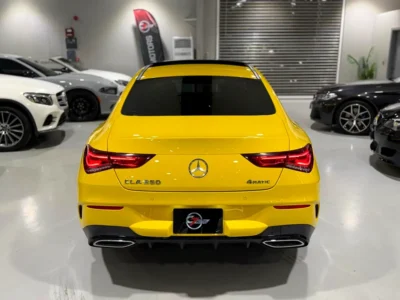2023 Mercedes-Benz CLA-Class CLA250 4MATIC 2.0L inline-4 engine Yellow Black Sedan