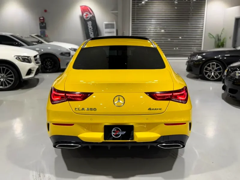 2023 Mercedes-Benz CLA-Class CLA250 4MATIC 2.0L inline-4 engine Yellow Black Sedan