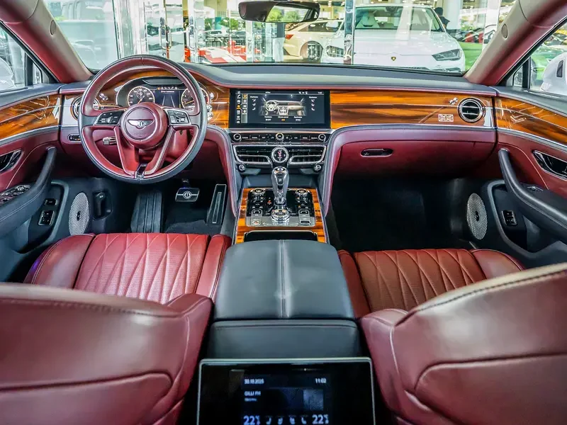 2020 Bentley Flying Spur First Edition 6.0 Liter W12 Petrol Engine White Red GCC Specs