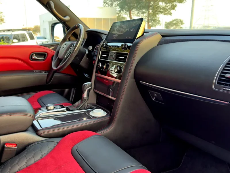 2023 Nissan Patrol Nismo 5.6-liter V8 Petrol Engine White Red SUV GCC Specs