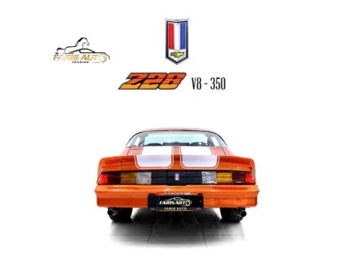 1981 Chevrolet Camaro Z28 5.0L V8 Petrol Engine Orange Black Coupe BODY BY FISHER