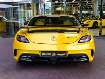 2014 Mercedes-Benz SLS AMG Coupe 6.3 Litres V8 Petrol Engine Yellow Coupe GCC Specs