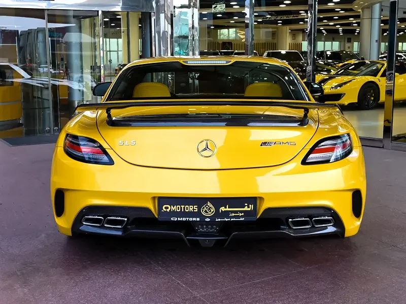 2014 Mercedes-Benz SLS AMG Coupe 6.3 Litres V8 Petrol Engine Yellow Coupe GCC Specs