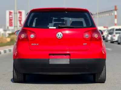 2004 Volkswagen Golf GT 2.0 Litres Inline-4 Cylinder Petrol Engine Red Black Hatchback