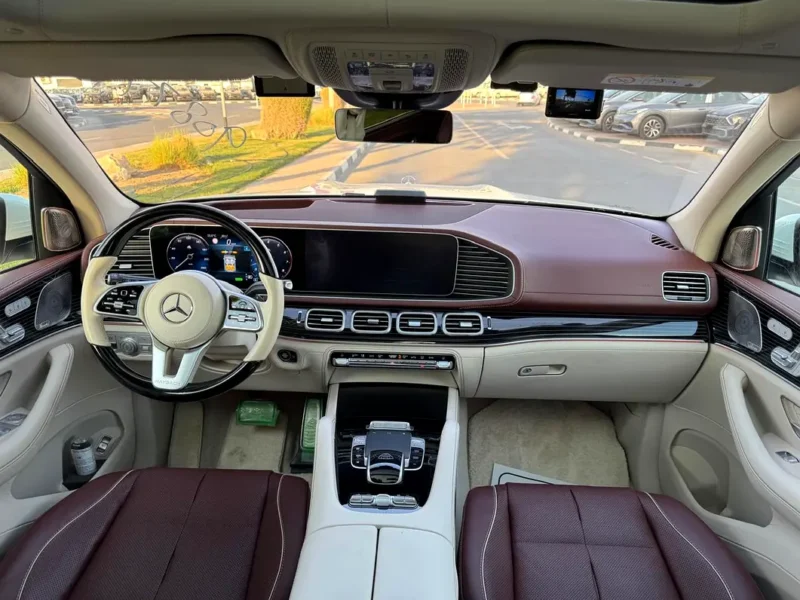 2023 Mercedes-Maybach GLS 600 4MATIC 4.0L twin-turbo V8 Petrol Engine White Brown SUV