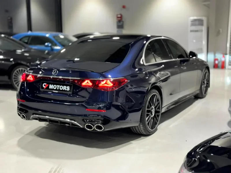 2024 Mercedes-Benz E200 2.0-liter Turbocharged 4 Cylinder Engine Blue Beige Sedan