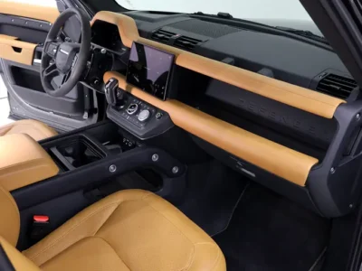 2024 Land Rover Defender 110 P525 5.0-liter Supercharged V8 Engine Black Tan SUV
