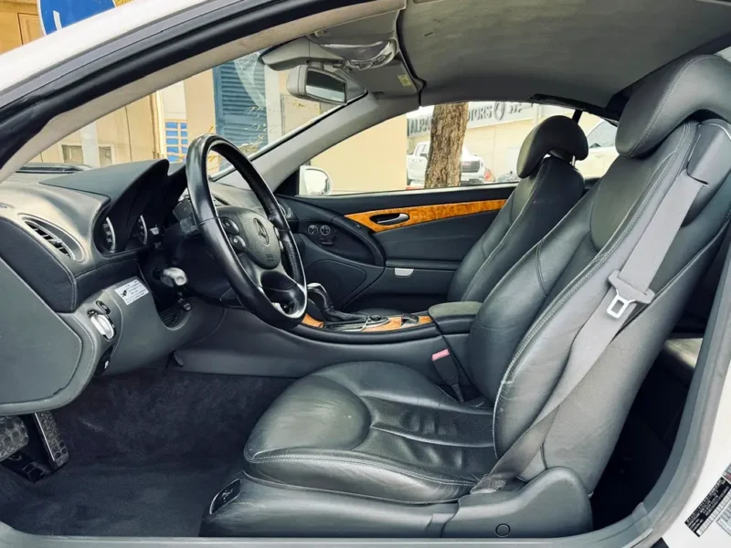 2003 Mercedes-Benz SL-Class SL 350 3.7L V6 Petrol Engine White Black Soft Top Convertible