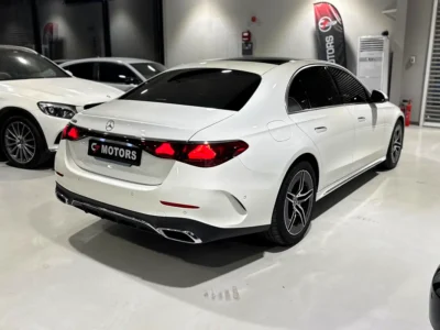 2026 Mercedes-Benz E200 2.0-liter Turbocharged 4 Cylinder Engine White Tan Sedan