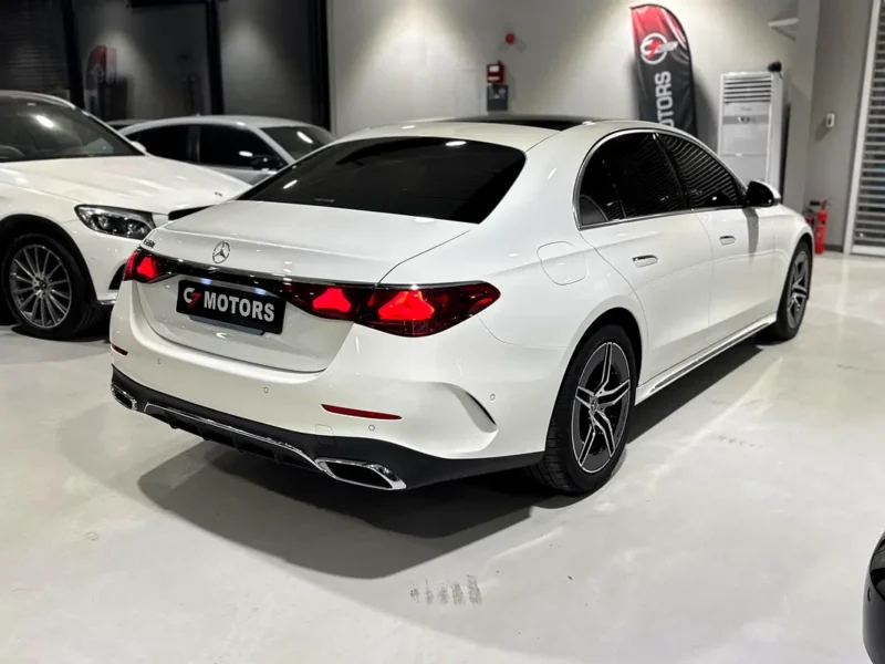 2026 Mercedes-Benz E200 2.0-liter Turbocharged 4 Cylinder Engine White Tan Sedan