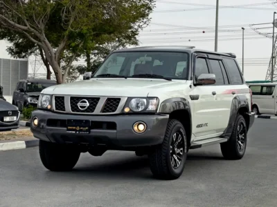 2024 Nissan Patrol Safari Super Safari Al Ostoura 4.8L 6 Cylinder Engine White Red SUV