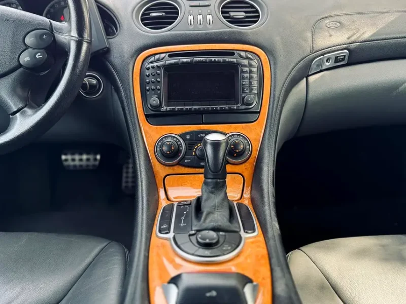 2003 Mercedes-Benz SL-Class SL 350 3.7L V6 Petrol Engine White Black Soft Top Convertible