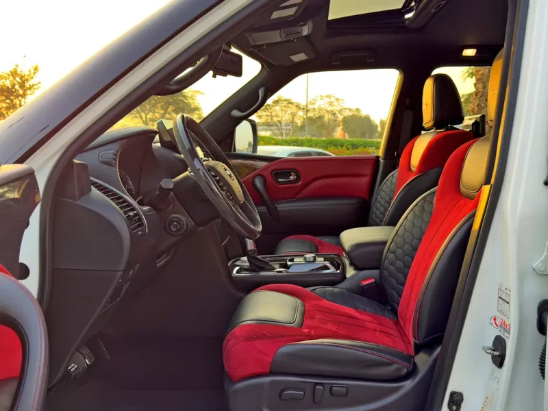 2023 Nissan Patrol Nismo 5.6-liter V8 Petrol Engine White Red SUV GCC Specs