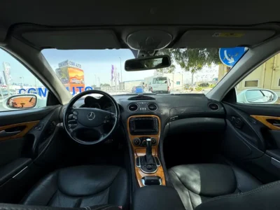 2003 Mercedes-Benz SL-Class SL 350 3.7L V6 Petrol Engine White Black Soft Top Convertible