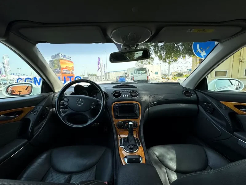 2003 Mercedes-Benz SL-Class SL 350 3.7L V6 Petrol Engine White Black Soft Top Convertible