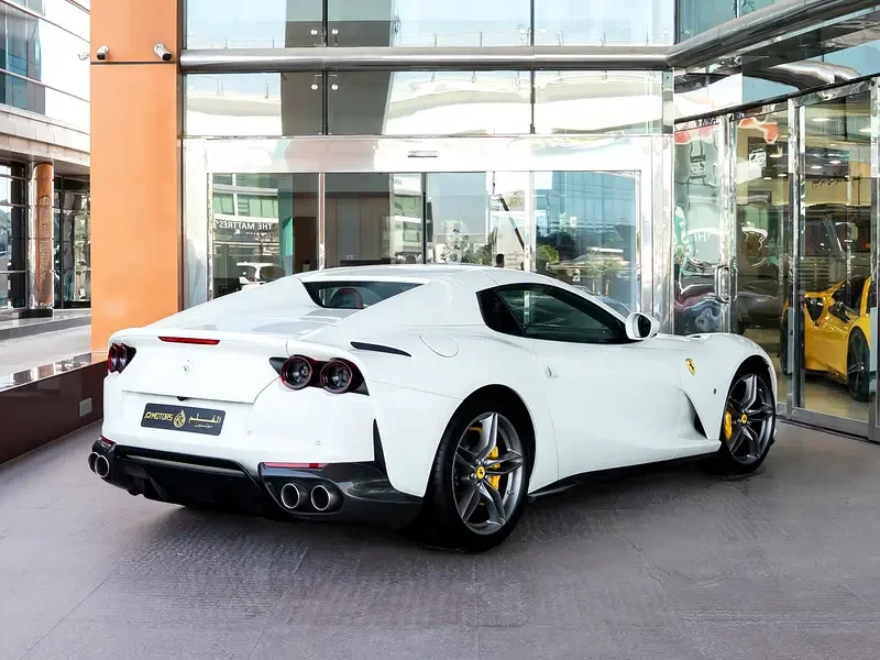 2023 Ferrari 812 GTS 6.5 Liter 12 Cylinders Petrol Engine White Red Sports Car