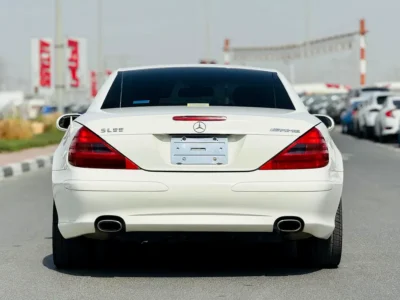 2003 Mercedes-Benz SL-Class SL 350 3.7L V6 Petrol Engine White Black Soft Top Convertible