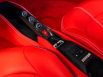 2023 Ferrari F8 Spider 3.9 Liters 8 Cylinders Petrol Engine White Red Sports Car